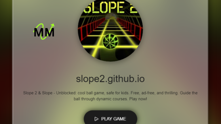 Slope Unblocked GitHub