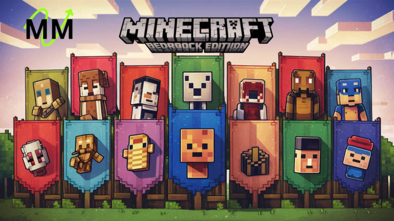 Minecraft: Bedrock Edition (2011) Game Icons Banners