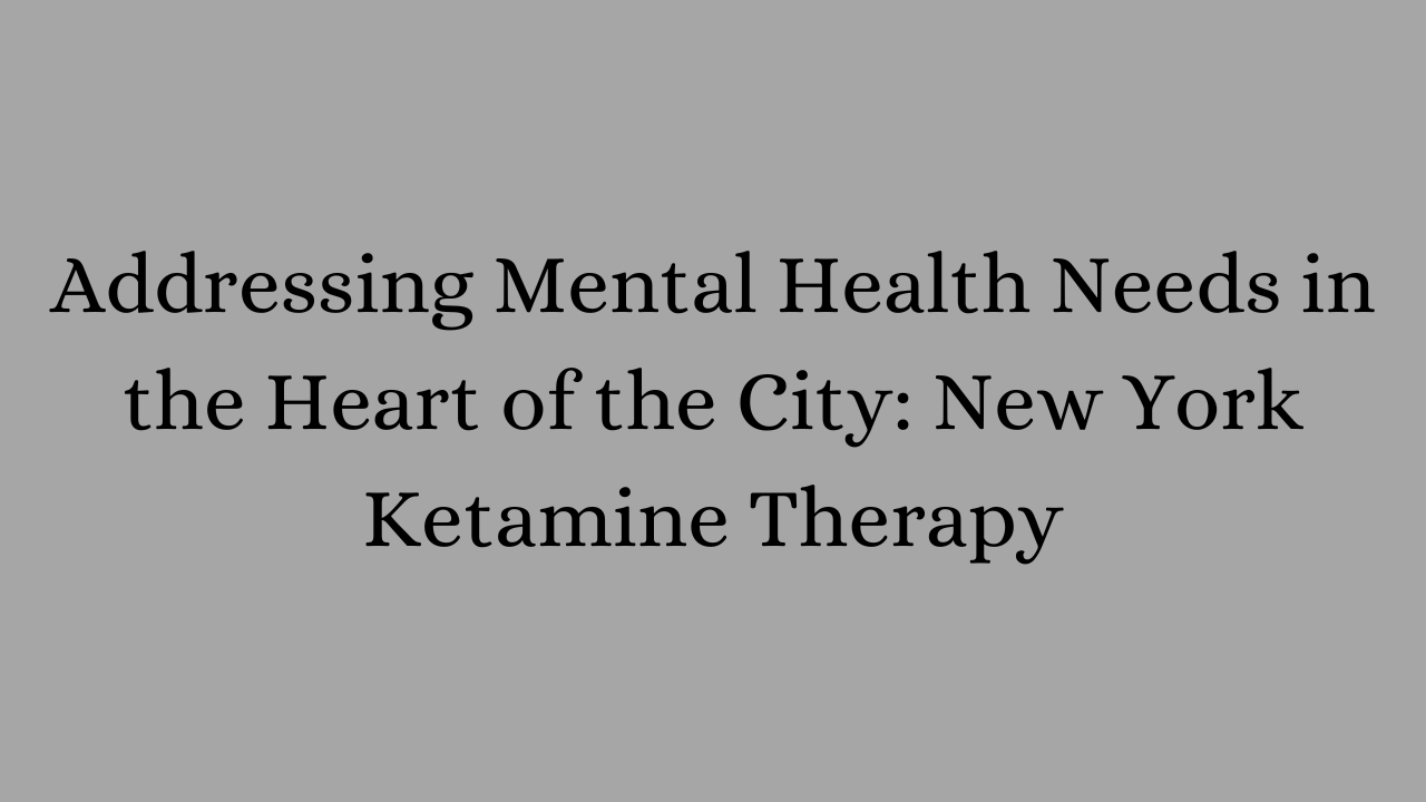 New York Ketamine therapy